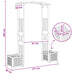 Tuin Boog Naturel 177 x 40 x 205 cm Bamboe