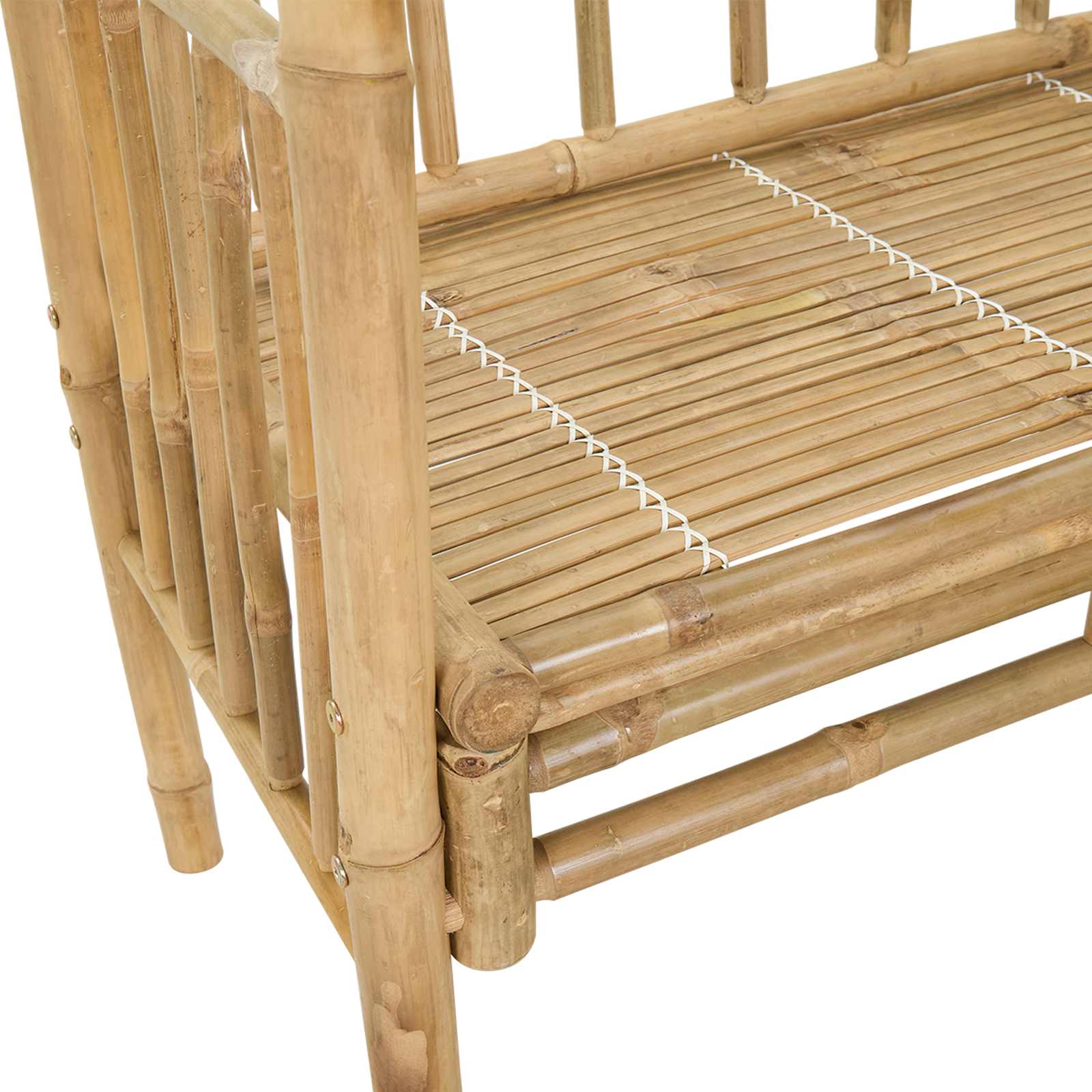 Tuinboog met Bank 115 x 50 x 205 cm Bamboe