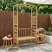 Tuinboog met Bank 115 x 50 x 205 cm Bamboe