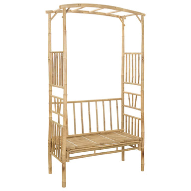 Tuinboog met Bank 115 x 50 x 205 cm Bamboe