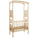 Tuinboog met Bank 115 x 50 x 205 cm Bamboe