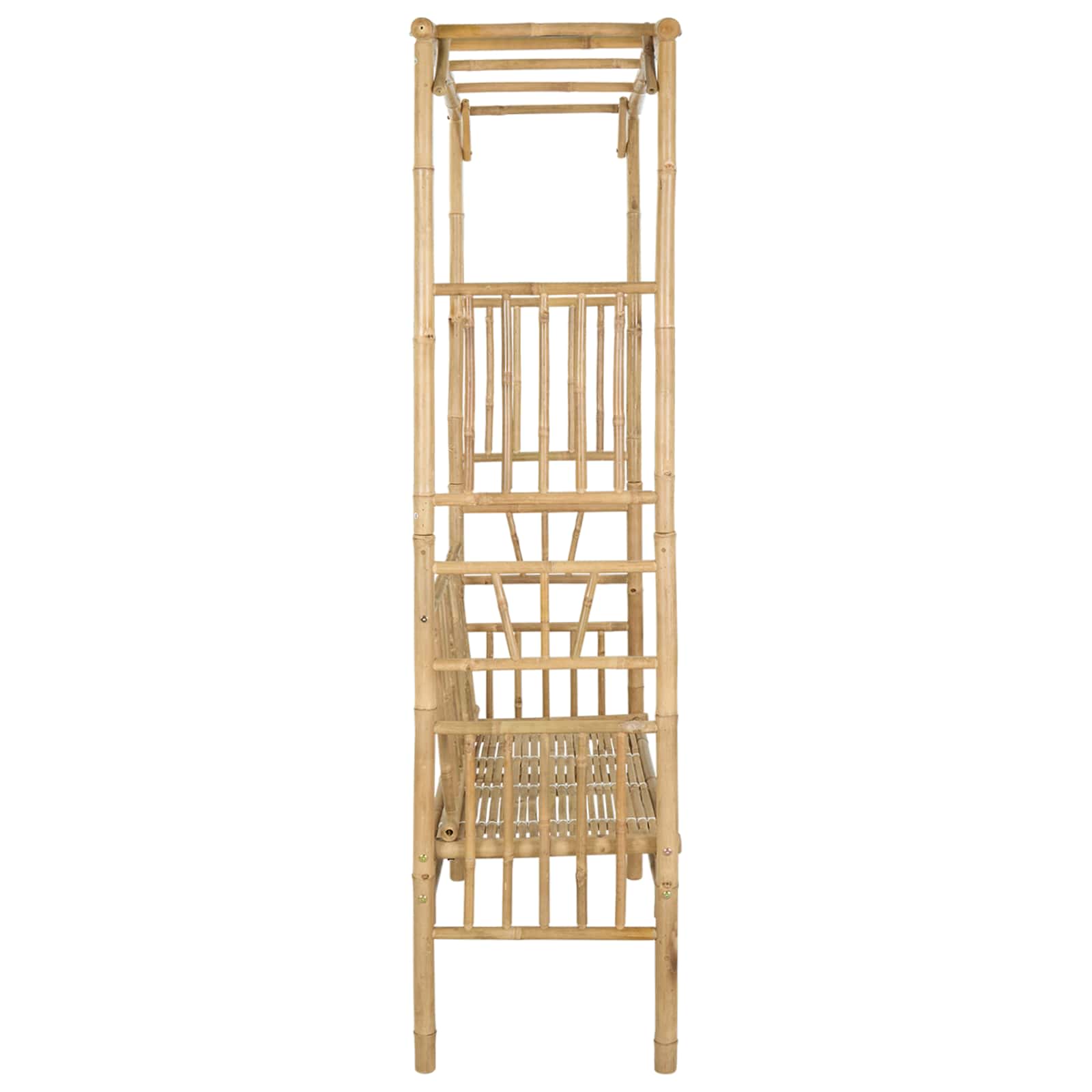 Tuinboog met Bank 115 x 50 x 205 cm Bamboe