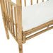 Tuinboog met Bank Crèmewit 115 x 50 x 205 cm Bamboe