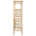 Tuinboog met Bank Crèmewit 115 x 50 x 205 cm Bamboe