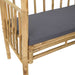 Tuinboog met Bank Donkergrijs 115 x 50 x 205 cm Bamboe