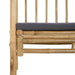 Tuinboog met Bank Donkergrijs 115 x 50 x 205 cm Bamboe