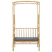 Tuinboog met Bank Donkergrijs 115 x 50 x 205 cm Bamboe