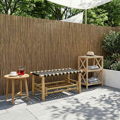 Tuinbank 80 x 38 x 40 cm Bamboe Naturel Rechthoekig