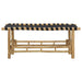 Tuinbank 110 x 38 x 40 cm Bamboe Naturel Rechthoekig