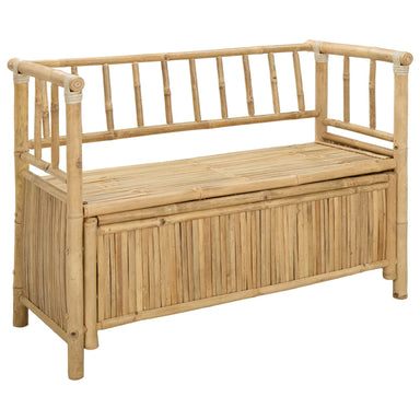Tuinkast Bank 110 x 47 x 80 cm Bamboe Naturel Rechthoekig