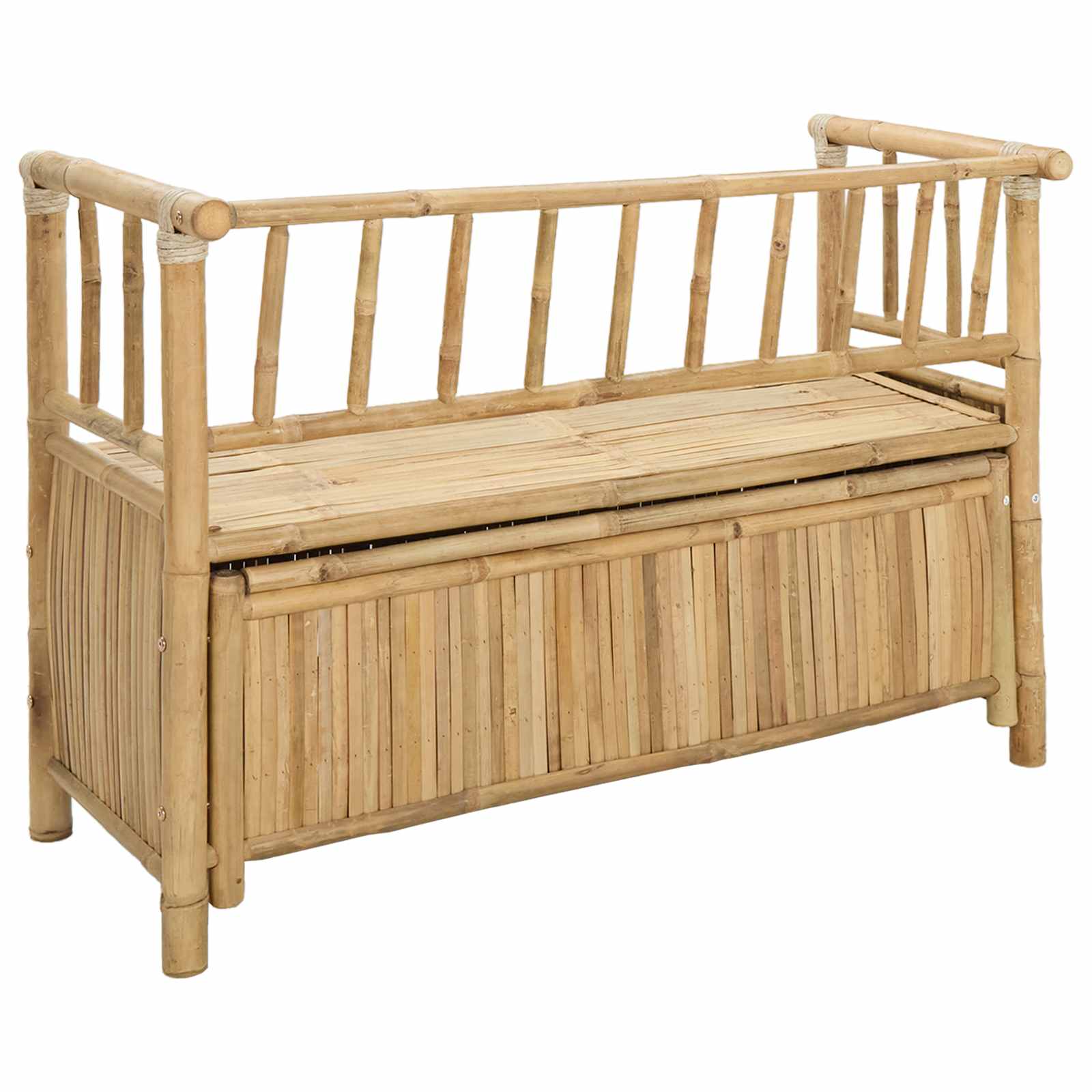 Tuinkast Bank 110 x 47 x 80 cm Bamboe Naturel Rechthoekig