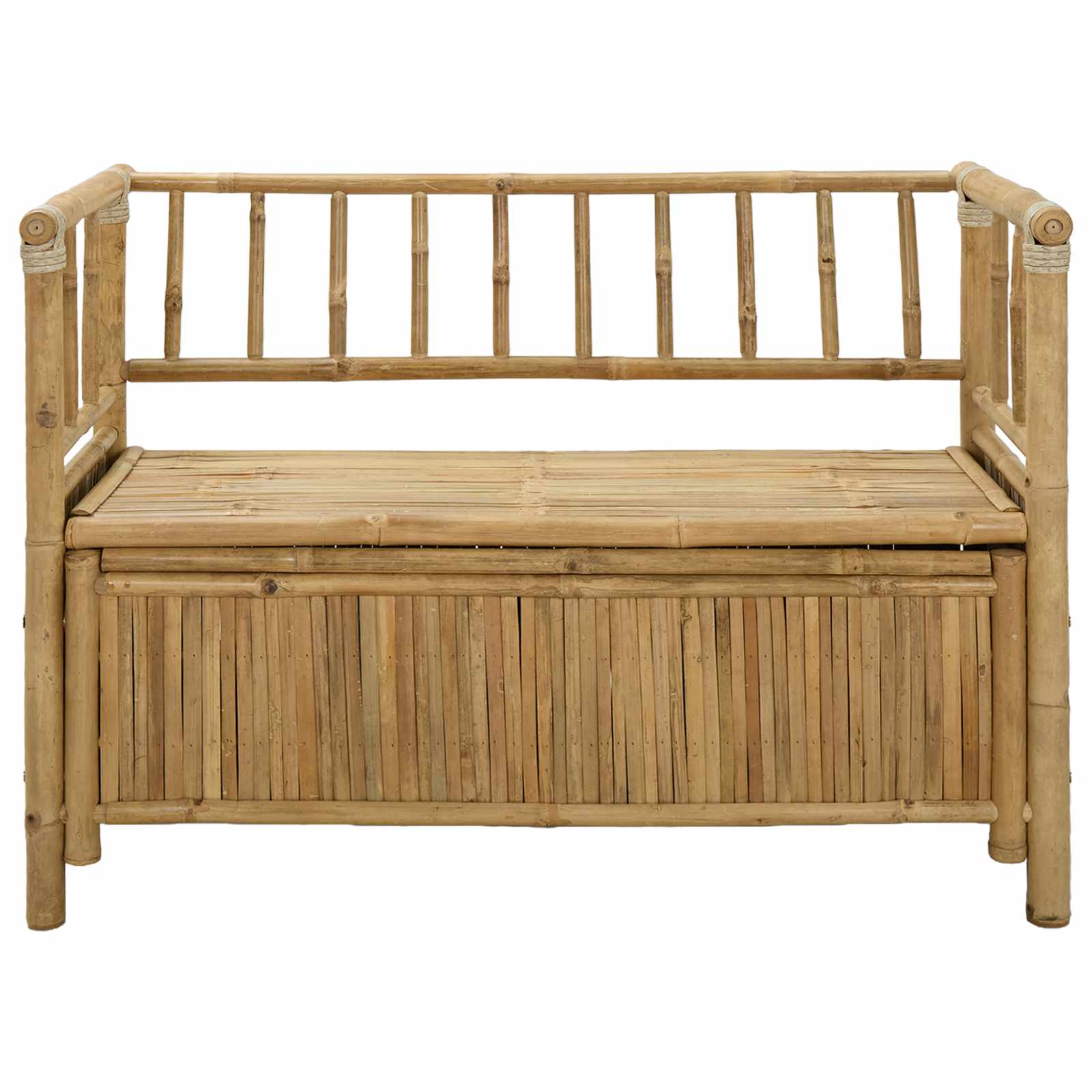 Tuinkast Bank 110 x 47 x 80 cm Bamboe Naturel Rechthoekig