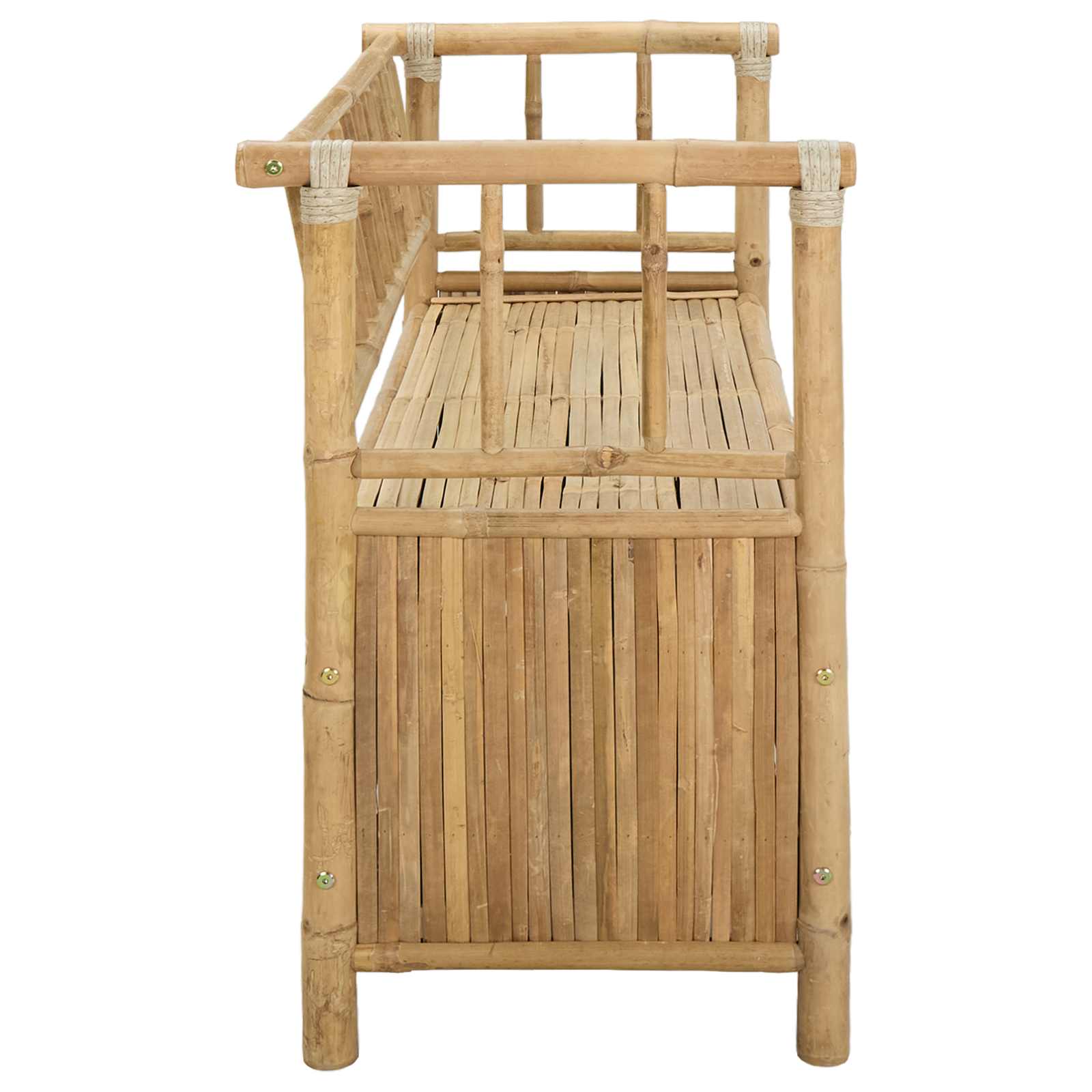 Tuinkast Bank 110 x 47 x 80 cm Bamboe Naturel Rechthoekig