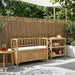 Tuinkast Bank 110 x 47 x 80 cm Bamboe Naturel Rechthoekig