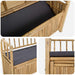 Tuinkast Bank 110 x 47 x 80 cm Bamboe Naturel Rechthoekig