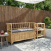 Tuinkast Bank 110 x 47 x 80 cm Bamboe Naturel Rechthoekig