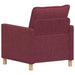 Bank Wijnrood 76 x 81 x 87,5 cm Stof