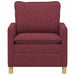Bank Wijnrood 76 x 81 x 87,5 cm Stof
