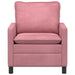 Bank Roze 76 x 81 x 87,5 cm Fluweel