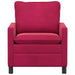 Bank Wijnrood 76 x 81 x 87,5 cm Fluweel