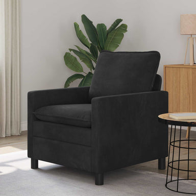 Bank Zwart 76 x 81 x 87,5 cm Fluweel