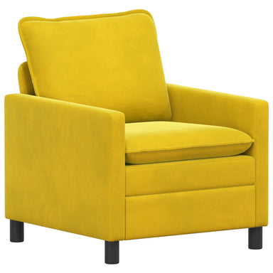 Bank Geel 76 x 81 x 87,5 cm Fluweel
