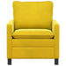 Bank Geel 76 x 81 x 87,5 cm Fluweel