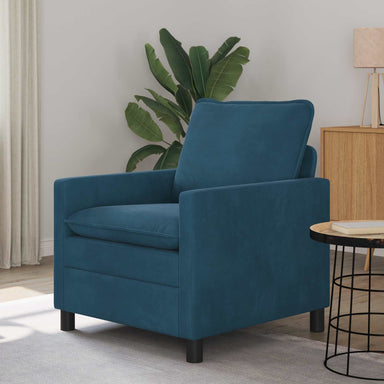 Bank Blauw 76 x 81 x 87,5 cm Fluweel