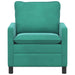 Bank Turquoise 76 x 81 x 87,5 cm Fluweel