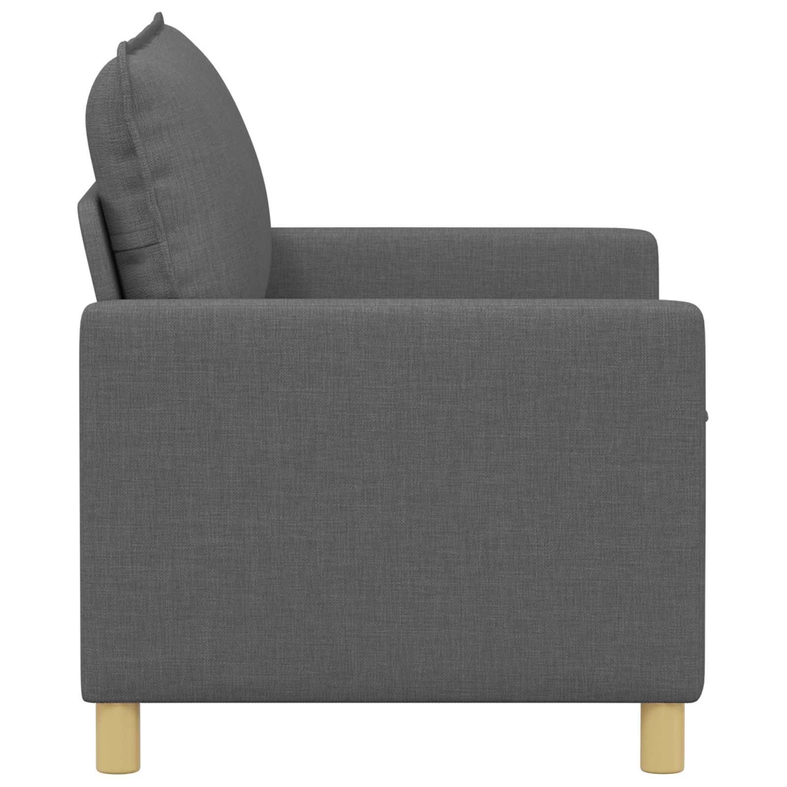 Bank Donkergrijs 126 x 81 x 87,5 cm Stof