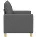 Bank Donkergrijs 126 x 81 x 87,5 cm Stof