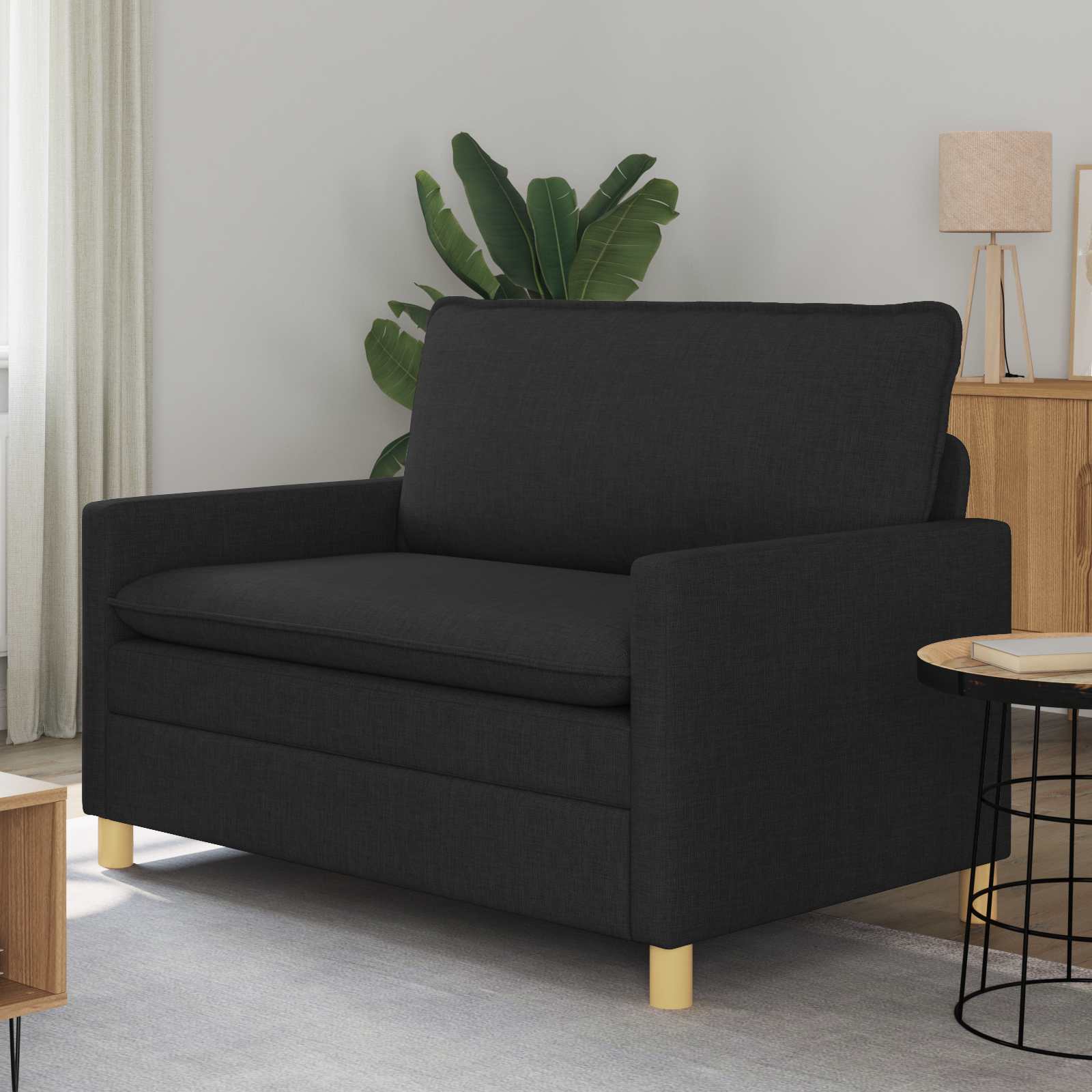 Bank Zwart 126 x 81 x 87,5 cm