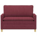 Bank Wijnrood 126 x 81 x 87,5 cm Stof