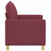 Bank Wijnrood 126 x 81 x 87,5 cm Stof