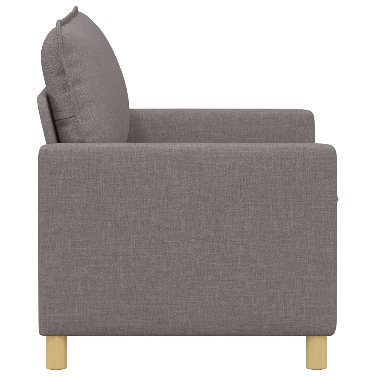 Bank Taupe 126 x 81 x 87,5 cm Stof