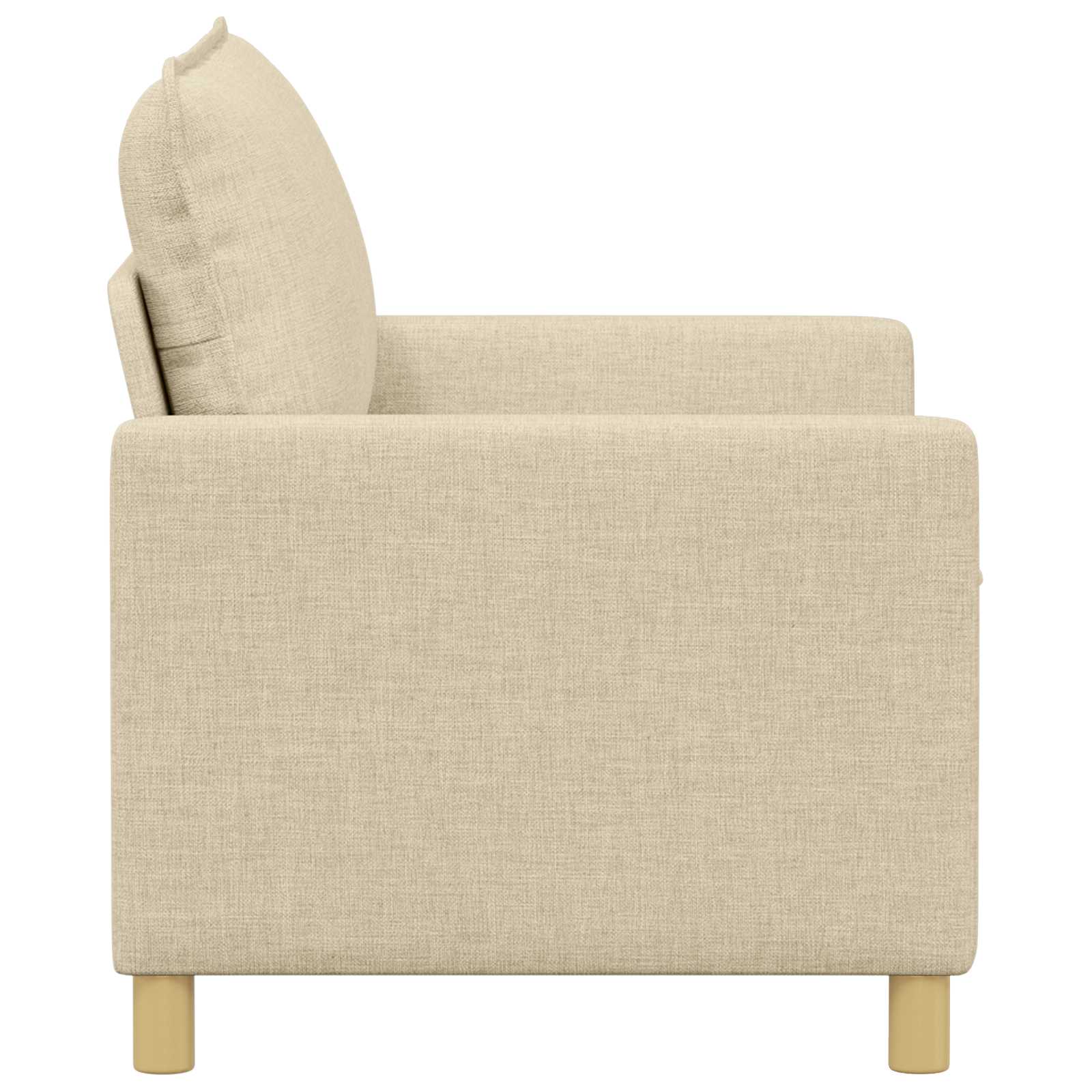 Bank Crèmekleurig 126 x 81 x 87,5 cm Stof