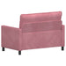 Bank Roze 126 x 81 x 87,5 cm Fluweel