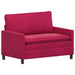 Bank Wijnrood 126 x 81 x 87,5 cm Fluweel