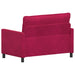 Bank Wijnrood 126 x 81 x 87,5 cm Fluweel