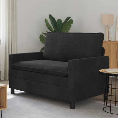 Bank Zwart 126 x 81 x 87,5 cm Fluweel