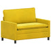 Bank Geel 126 x 81 x 87,5 cm Fluweel