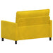Bank Geel 126 x 81 x 87,5 cm Fluweel