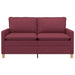 Bank Wijnrood 156 x 81 x 87,5 cm Stof