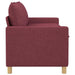 Bank Wijnrood 156 x 81 x 87,5 cm Stof