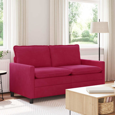 Bank Wijnrood 156 x 81 x 87,5 cm Fluweel