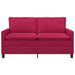Bank Wijnrood 156 x 81 x 87,5 cm Fluweel