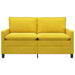 Bank Geel 156 x 81 x 87,5 cm Fluweel