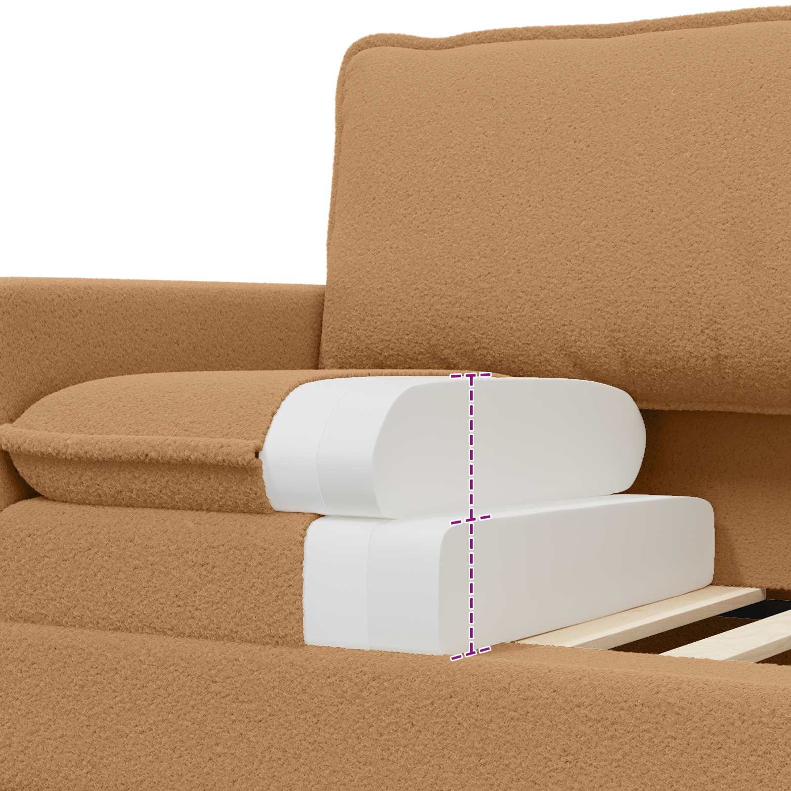 Bank Beige 156 x 81 x 87,5 cm Stof