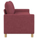 Bank Wijnrood 196 x 81 x 87,5 cm Stof