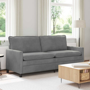 Bank Donkergrijs 196 x 81 x 87,5 cm Fluweel